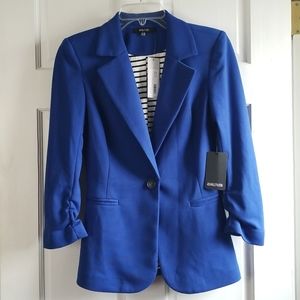 41 Hawthorn Benson Royal Blue 3/4 Ruched Sleeve Blazer - NWT